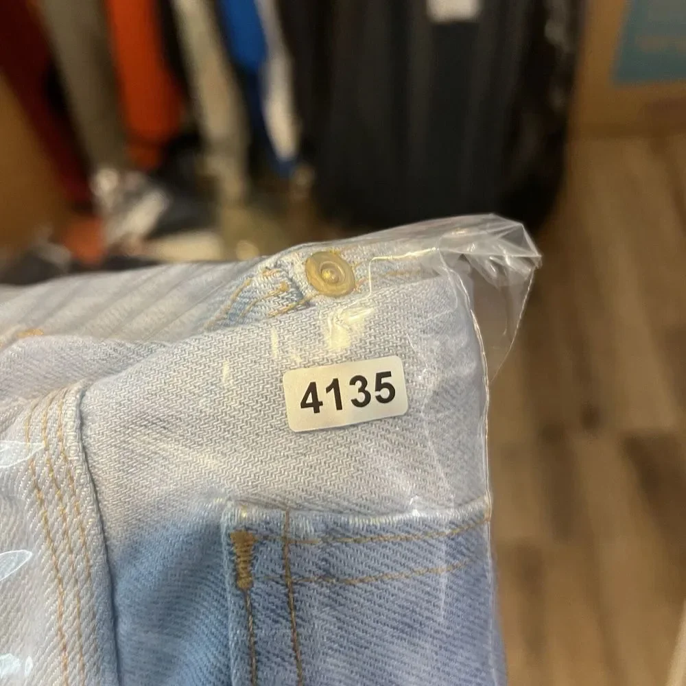 True Vintage Buddys‎ Jean Men 32x30 Blue Denim Light Wash Faded Tripe Stitch